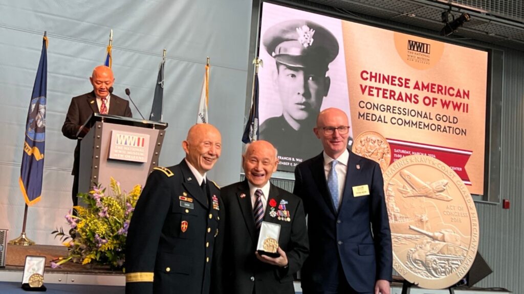Living Chinese American WWII veteran honored with Congressional Gold Medal