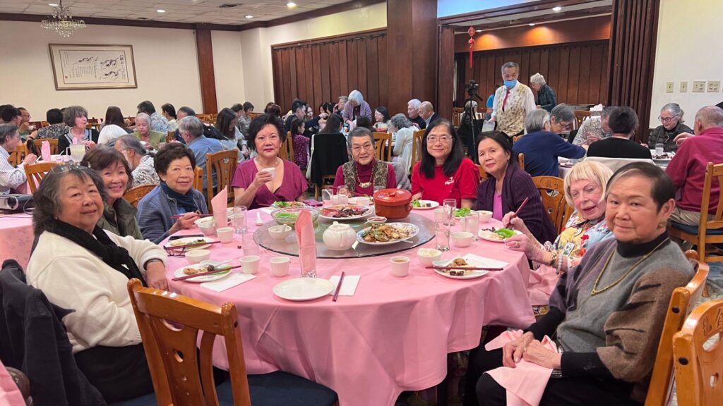 Asian studies in SoCal dinner/program table with attendees