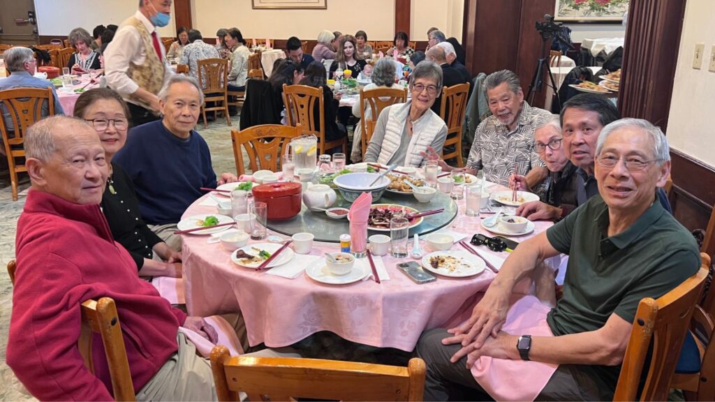 Asian studies in SoCal dinner/program table with attendees