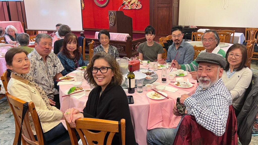 Asian studies in SoCal dinner/program table with attendees