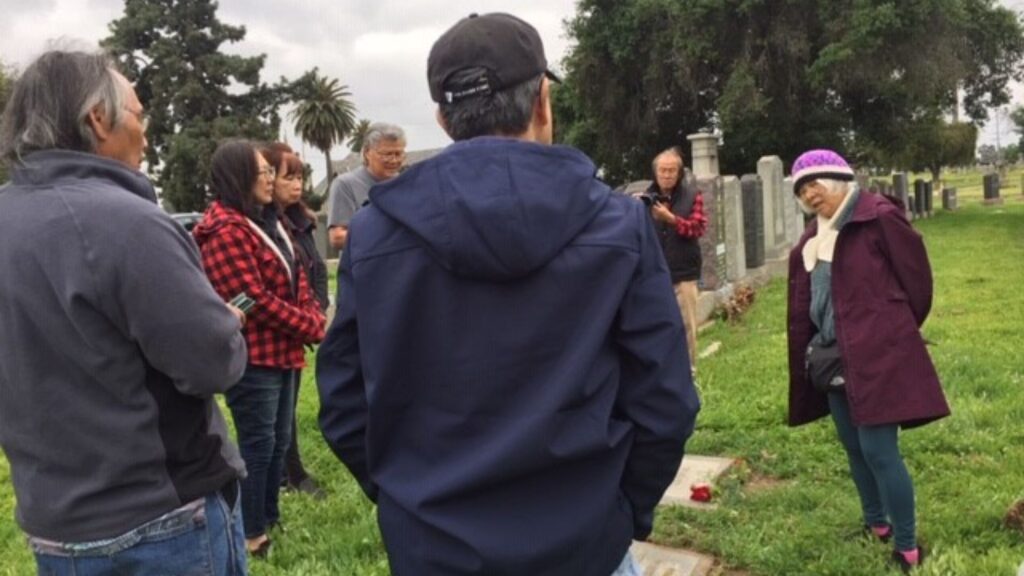 Group photo at Evergreen Cemetery of Ching Ming