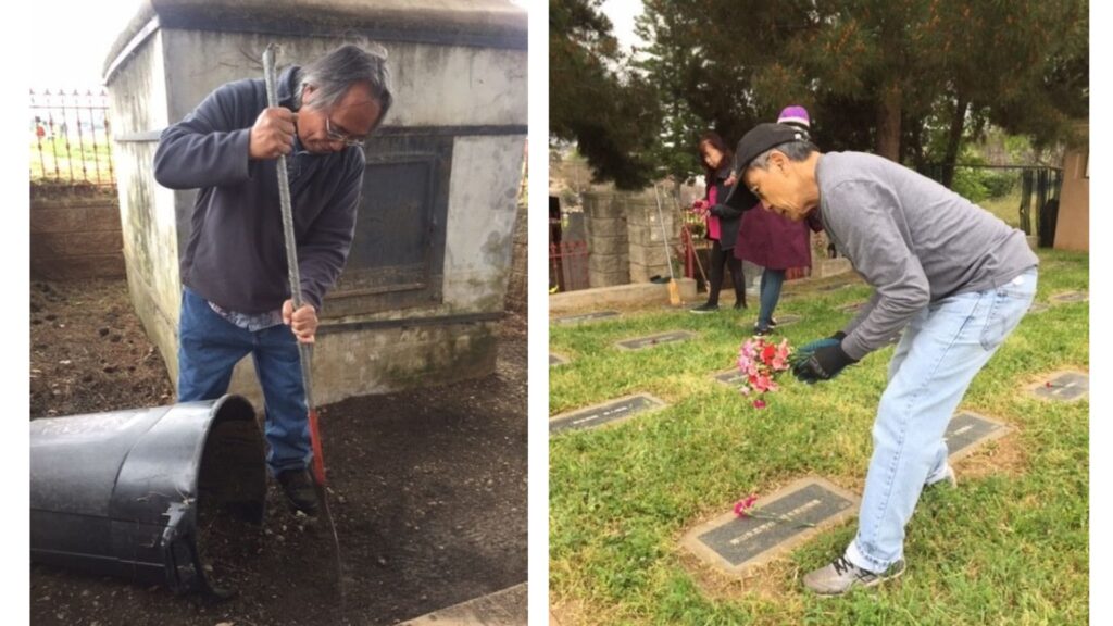Photos at Evergreen Cemetery of Ching Ming