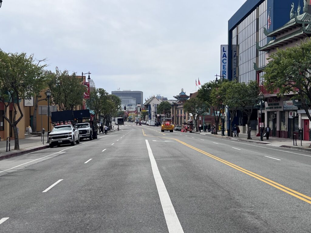 Broadway is empty after the Firecracker Run