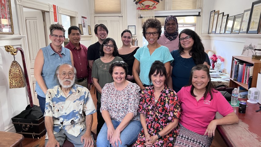 Group photo of visiting scholars with CHSSC board members